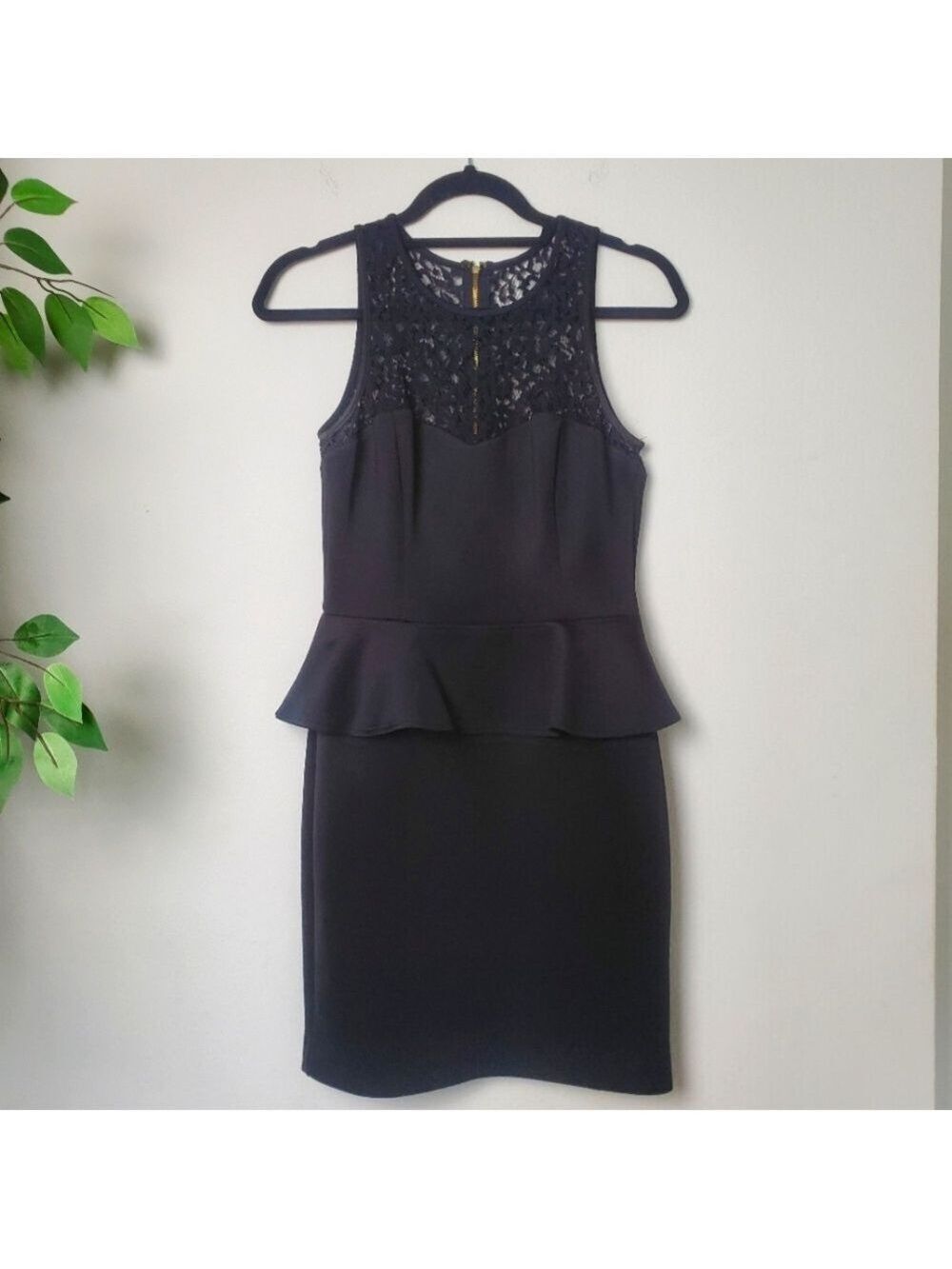 Guess Black Lace Top Sleeveless Dress Womens Size 6